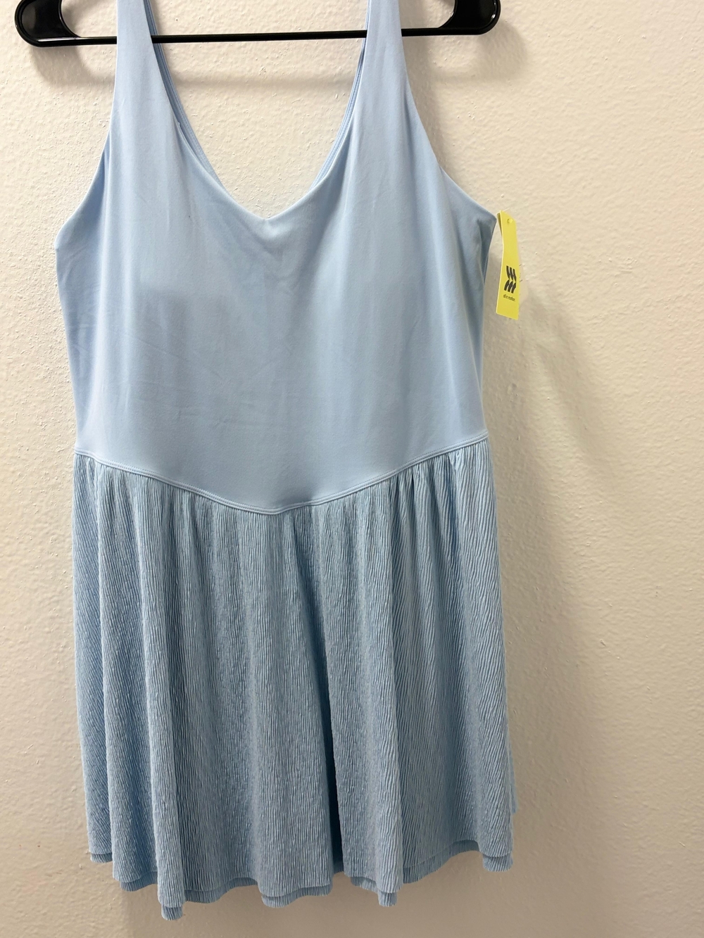Light Blue Sleeveless V-Neck Active Dress